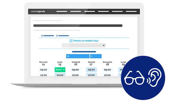 Solution de gestion de planning et RDV en ligne pour votre magasin d'optique / audition'