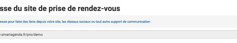 Intégrer un bouton "Prendre rendez-vous" sur mon site internet. adresse-site-prise-de-rdv