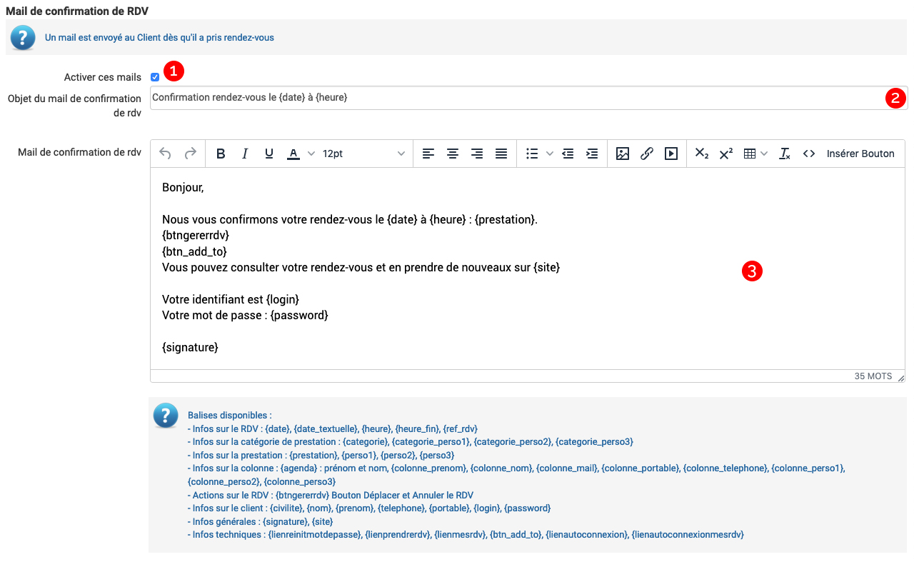 comment rédiger un mail de confirmation rdv