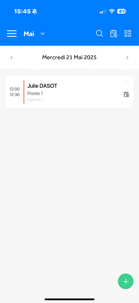 Comment supprimer un rendez-vous depuis l'application mobile ?