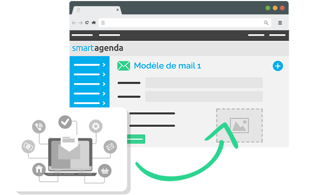 Modèles de mails/SMS dédiés à vos utilisateurs